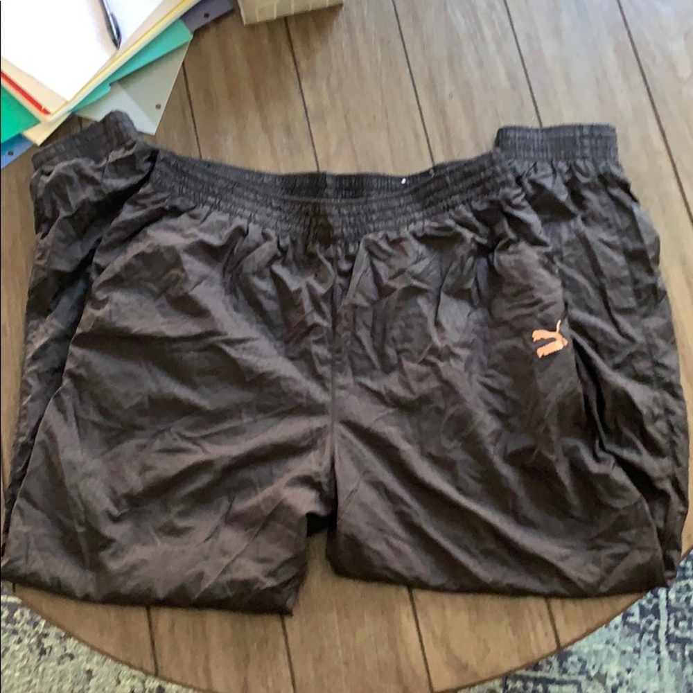 PUMA Black Nylon Lined NWT XL workout pants
